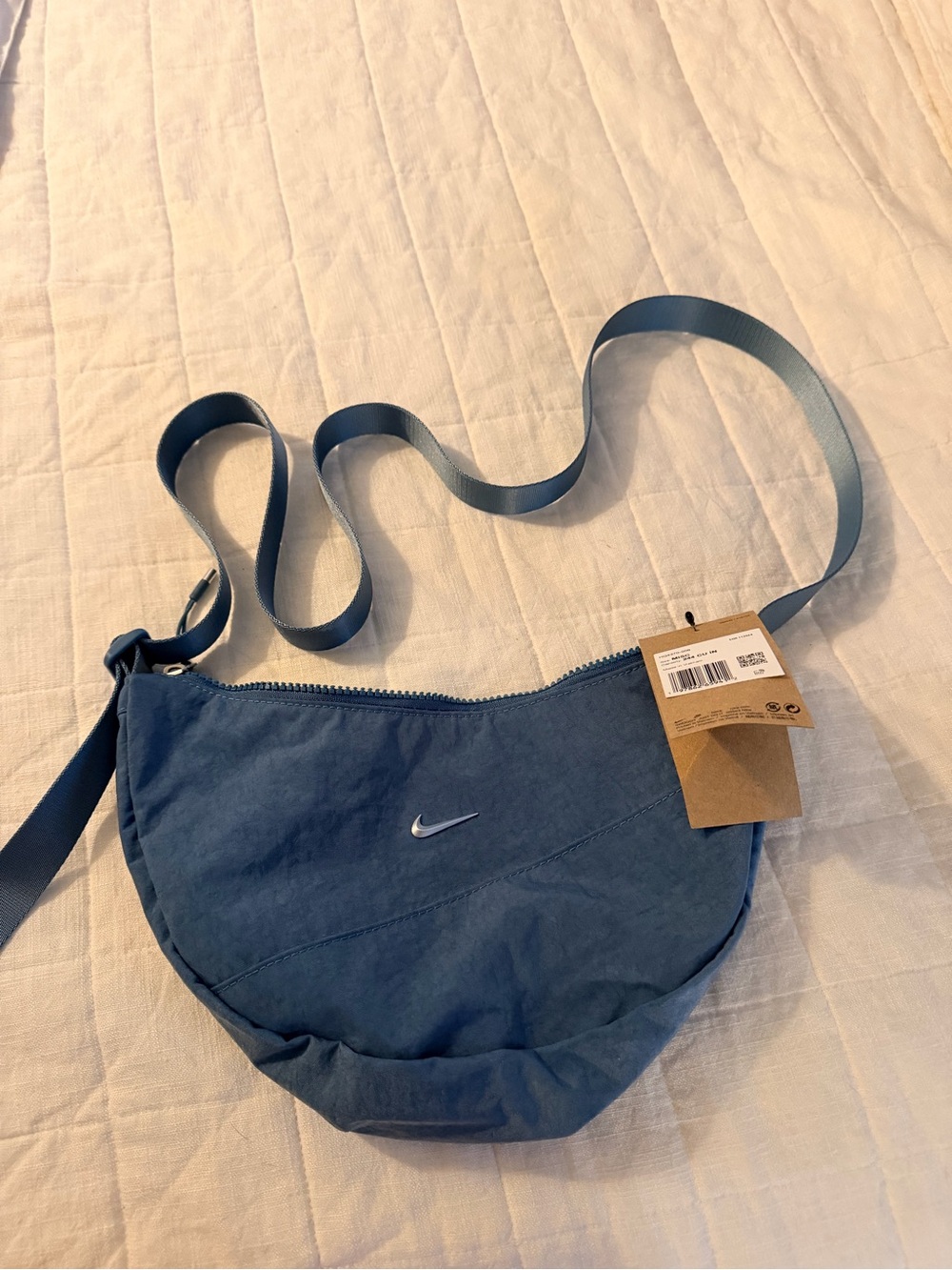 Nike Navy Crescent Crossbody Bag